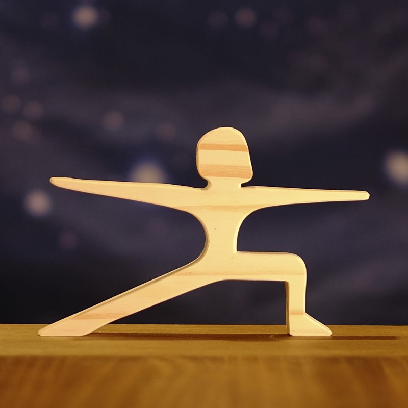 Postura de yoga "El Guerrero II", pequeño