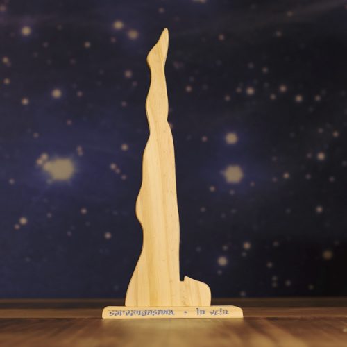 Postura de yoga "La Vela"