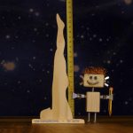 Postura de yoga "La Vela"