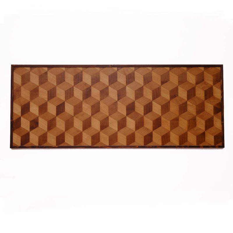 Cuadro de madera de castaño, con efecto tridimensional