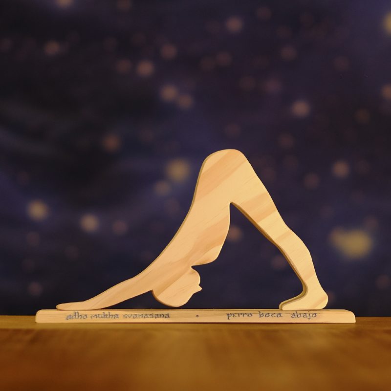 Postura de yoga "El perro boca abajo"