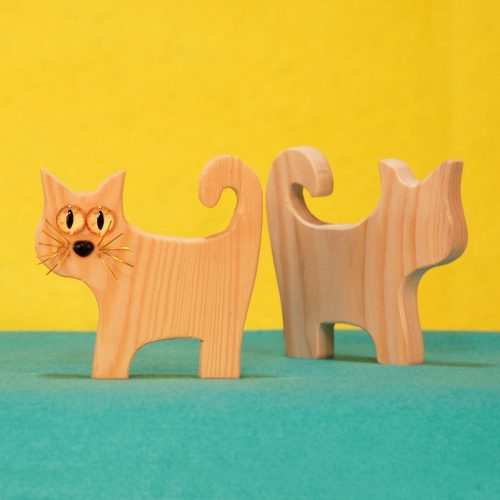 Gatos de madera, juguete ecológico