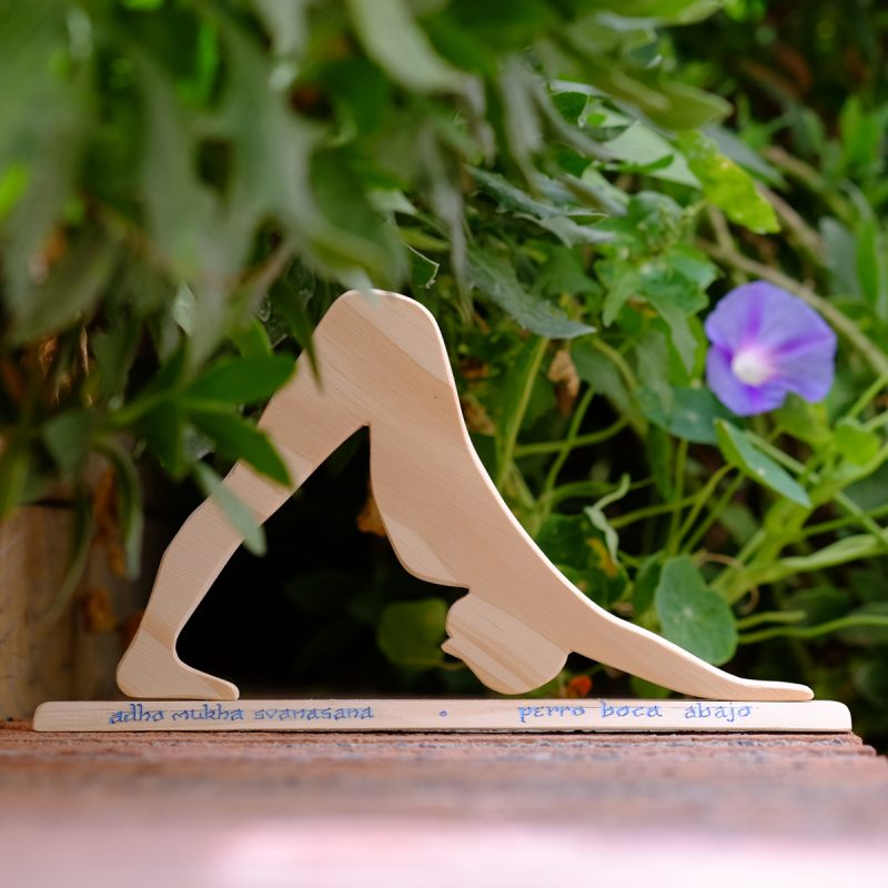 Postura de yoga "El perro boca abajo"