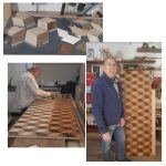 Fases de elaboración del cuadro de efecto tridimensional