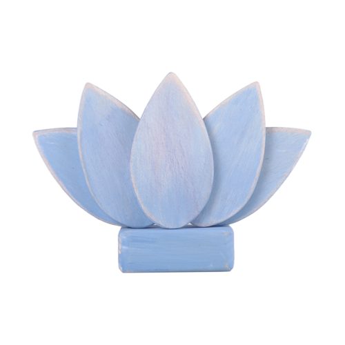 Flor de loto azul de 5 pétalos