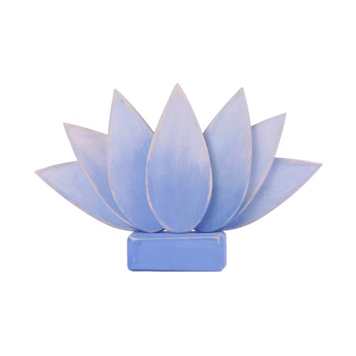 Flor de loto azul de 7 pétalos