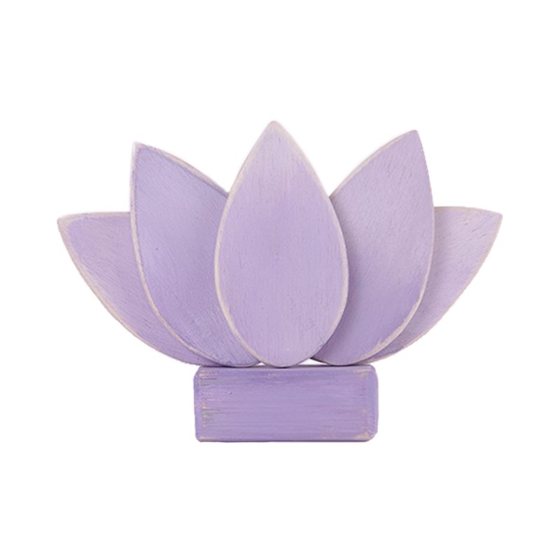 Flor de loto morada de 5 pétalos