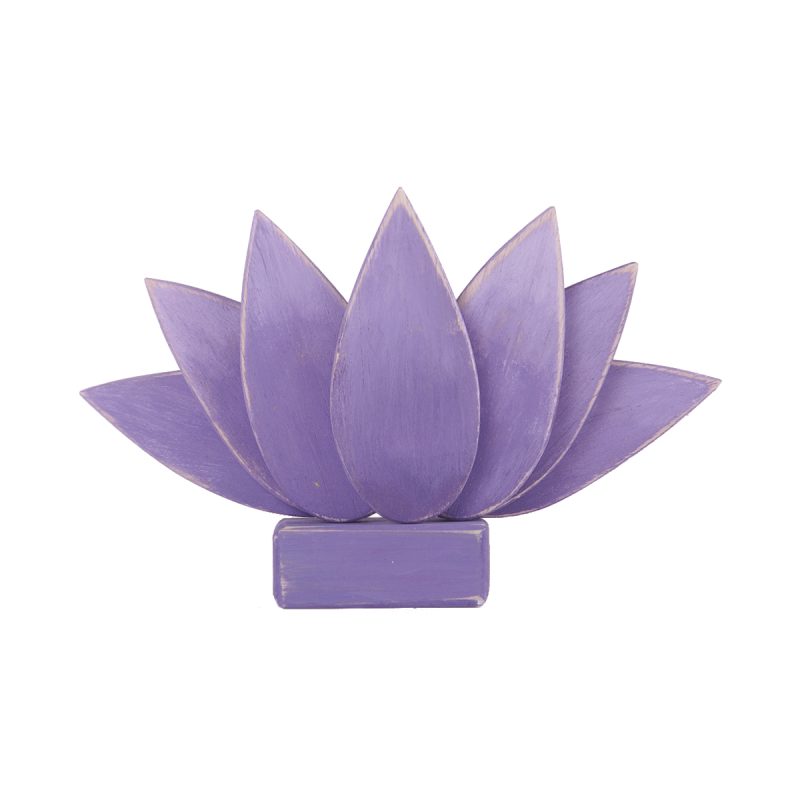 Flor de loto morada de 7 pétalos