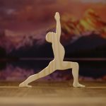 Postura de yoga "El Guerrero I"