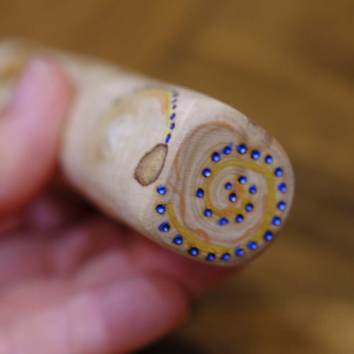 Tótem de madera de 14 cm para ayudar a mantener la conciencia en desarrollar la intuición