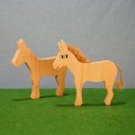 Burros de madera, juguete infantil