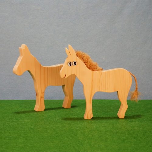 Burros de madera, juguete infantil