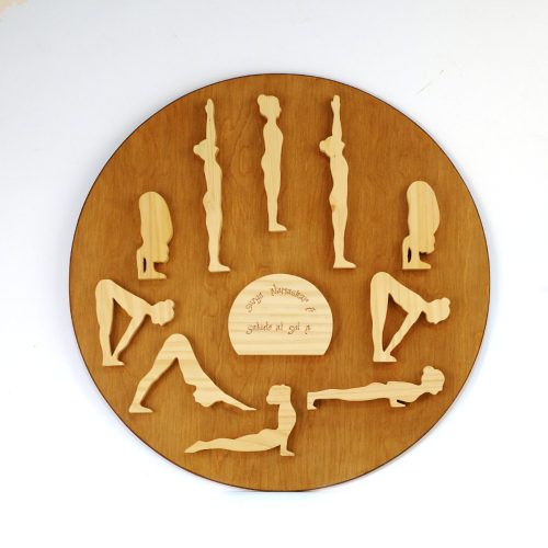 Saludo al Sol A, secuencia completa sobre base redonda