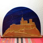 Alcalá la Real Jaén, cuadro tridimensional artesanal de madera, modelo "Osa Mayor"