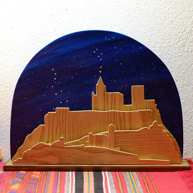 Alcalá la Real Jaén, cuadro tridimensional artesanal de madera, modelo "Osa Mayor"