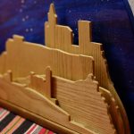 Detalle del cuadro tridimensional de madera de Alcalá la Real, Jaén