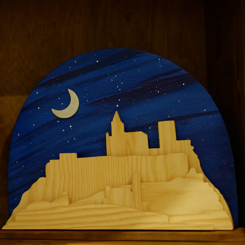 Fortaleza de la Mota, vista frontal del cuadro tridimensional