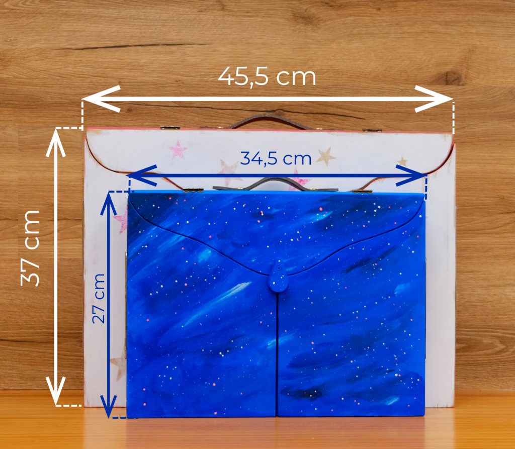 Medidas de los kamishibais de tamaño A3 y A4